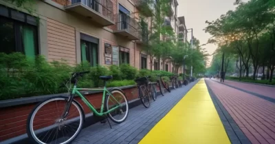 meilleure revetement de sol pour debutant velo - featimg- velos garés sur route multi revetement